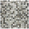 Mosaique carrelage inox et pierre 1 plaque ALLEGRO