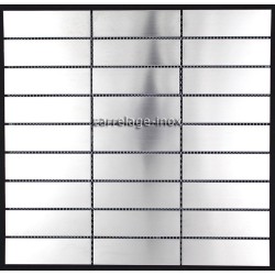 carrelage inox mosaique inox 1 plaque REGULAR 48