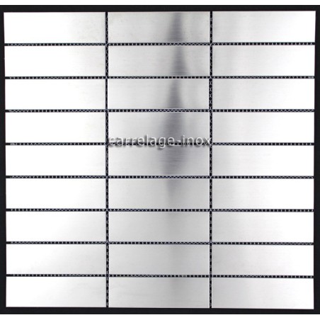 carrelage inox mosaique 1 plaque RECTANGULAR98 carrelage inox mosaique 1 plaque RECTANGULAR98
