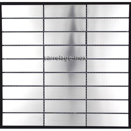 carrelage inox mosaique 1 plaque RECTANGULAR98