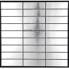 carrelage inox mosaique 1 plaque RECTANGULAR98