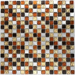 mosaique aluminium modele SLOT MOKA