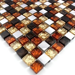 mosaique aluminium modele SLOT MOKA