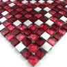 mosaique aluminium modele SLOT ROUGE