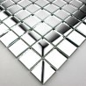 Mosaic glass tile mirror effect model Optic Neutre