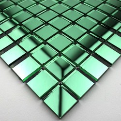mosaique verre carrelage effet miroir REFLECT VERT