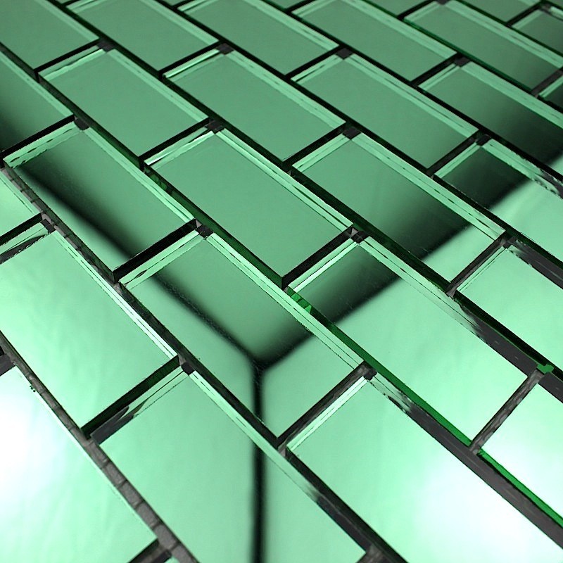 mosaico de vidrio modelo Reflect Brique Vert