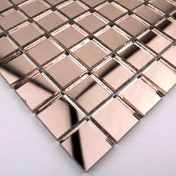 MOSAICO DE VIDRIO AZULEJOS DE VIDRIO 1 PLACA MODELO REFLECT GOLD