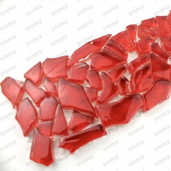 frise mosaique en verre Osmose Rouge