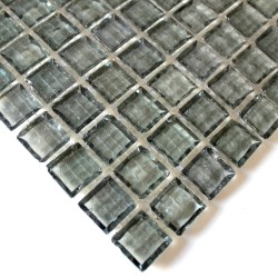 mosaïque de verre modèle CRYSTAL GRIS