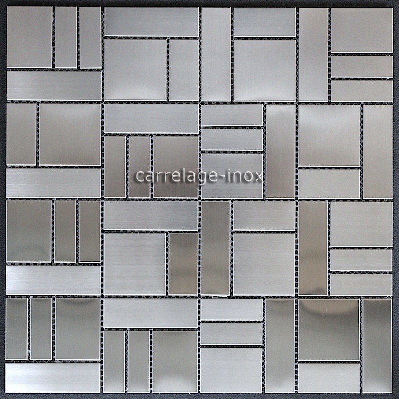 Mosaico en acero inoxydable negro modelo OKEN Mosaico en acero inoxydable negro modelo OKEN