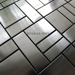 Mosaico en acero inoxydable negro modelo OKEN