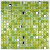 MOSAICO DE ALUMINIO Y VIDRIO AZULEJOS 1 PLACA MODELO BLEU MIROIR