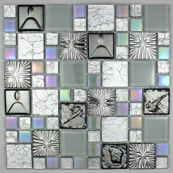 Tile glass and ceramic mosaic Lugano