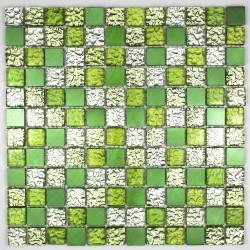 carrelage mosaique aluminium 1 plaque ALU 25