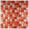 mosaique aluminium et verre modele NOMADE ORANGE