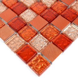 carrelage mosaique aluminium 1 plaque ALU 25