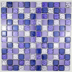 carrelage mosaique aluminium 1 plaque ALU 25