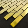 mosaique inox modèle BRIQUE64 GOLD