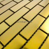 mosaique inox modèle BRIQUE64 GOLD