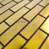Mosaico en acero inoxydable modelo BRIQUE64 GOLD