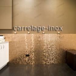 carrelage inox mosaique inox 1 plaque REGULAR 48