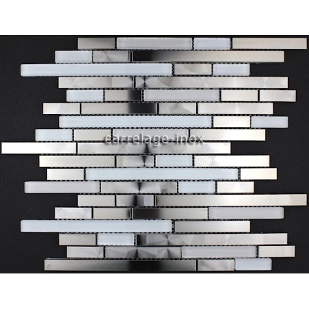 Mosaico en acero inoxydable modelo MULTI WAVE Mosaico en acero inoxydable modelo MULTI WAVE