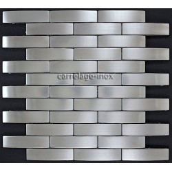 carrelage inox mosaique inox 1 plaque REGULAR 48