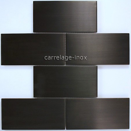 carrelage inox mosaique inox 1 plaque REGULAR 48