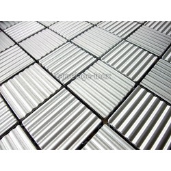 plaque inox cuisine credence damier strie