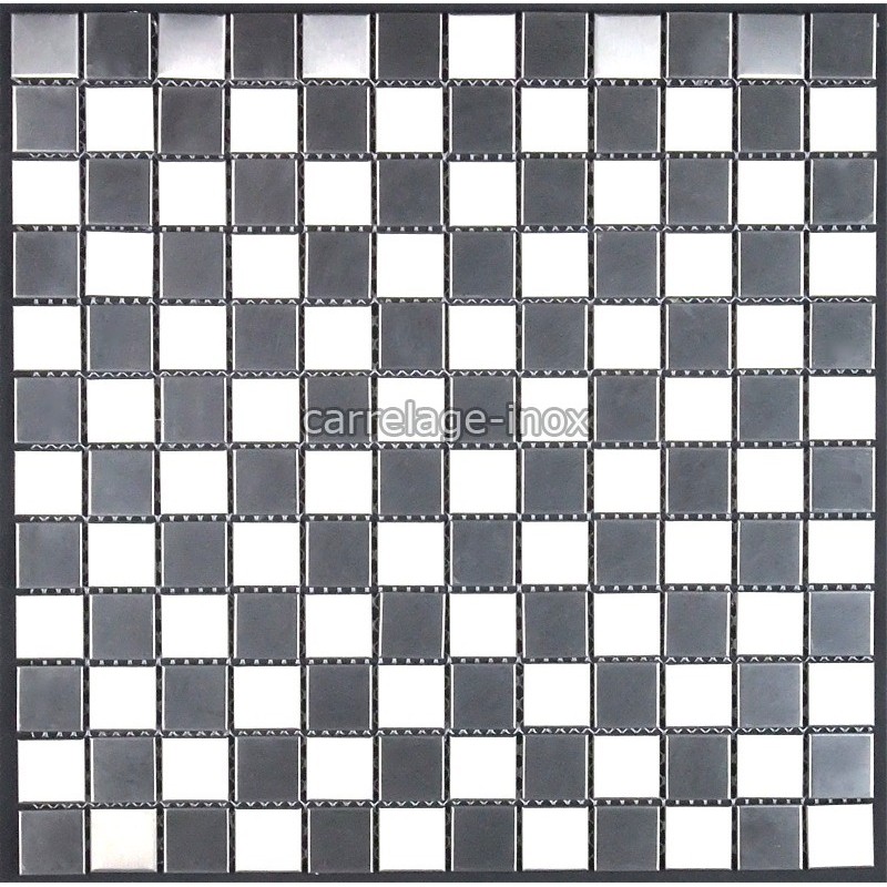 carrelage inox mosaique inox 1 plaque REGULAR 48