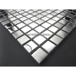 dalle inox cuisine credence inox mosaique Fusion