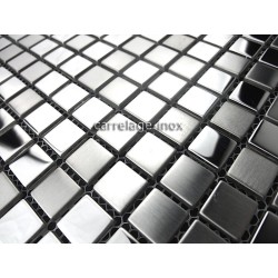 dalle inox cuisine credence inox mosaique Fusion