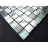 dalle inox cuisine credence inox mosaique multi reg