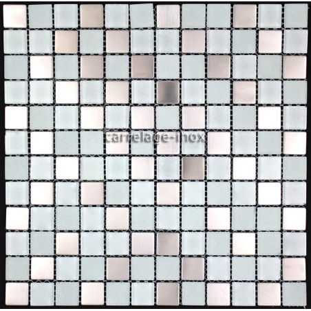 carrelage inox mosaique inox 1 plaque REGULAR 48