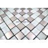 mosaico acero inoxidable y vidrio cocina ducha doblo blanc