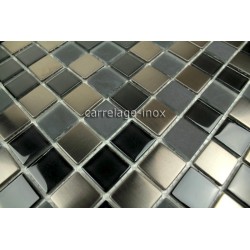 carrelage inox mosaique inox 1 plaque REGULAR 48