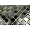 mosaico acero inoxidable y vidrio cocina ducha doblo noir