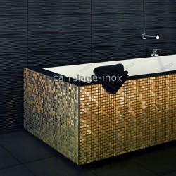 mosaico ducha acero cocina baño Fusion Or