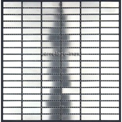 carrelage inox mosaique inox 1 plaque REGULAR 48