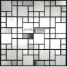 carrelage inox mosaique inox 1 plaque REGULAR 48