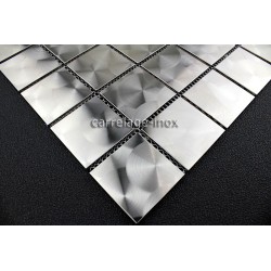 carrelage inox mosaique inox 1 plaque REGULAR 48