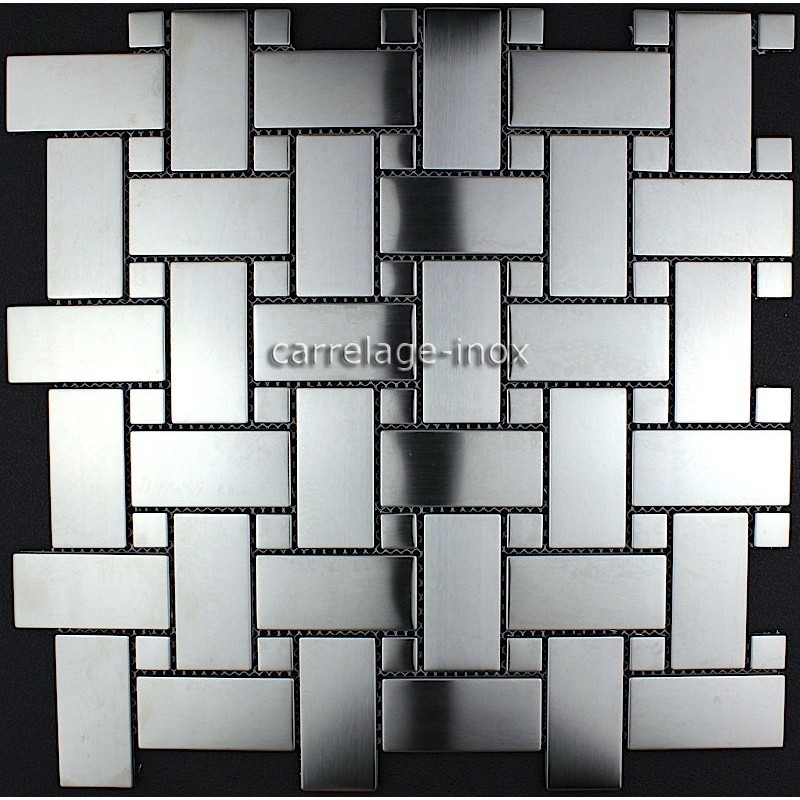 carrelage cuisine inox credence mosaique inox cm-sonate