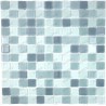 Mosaique carrelage verre 1 plaque GRIS MIX