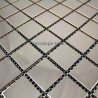 dalle inox credence cuisine sol douche mosaique cm-regular 30 miroir