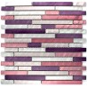 credence cuisine aluminium mosaique douche aluminium cm-blend-violet