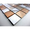 carrelage mosaique aluminium 1 plaque ALU 25