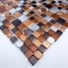 carrelage mosaique aluminium 1 plaque ALU 25