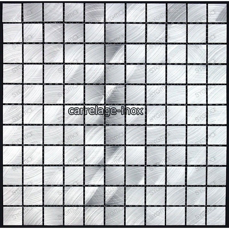 mosaico aluminio frente cocina ducha baño cm-alu25