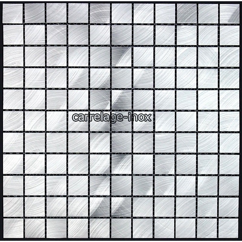 carrelage mosaique aluminium 1 plaque ALU 25